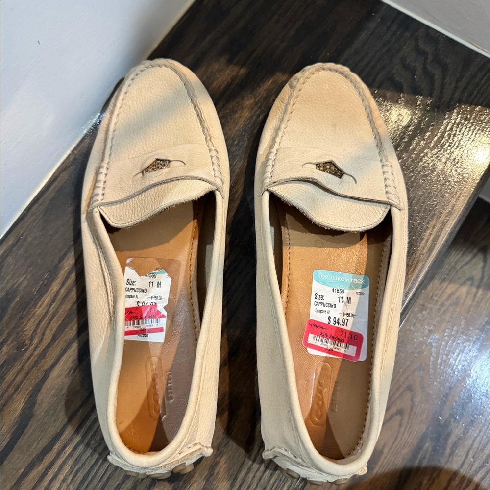 Coach Cappuccino Leather Nicola Loafers Women's Size 11 new - Picture 5 of 7